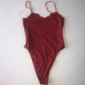 SHEIN Scalloped Body Suit